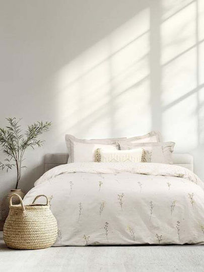 Nima Delicate Pillowcase Set Oxford Beige 52x72cm.