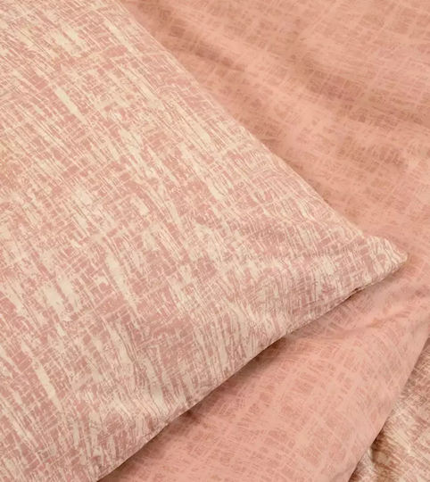 Melinen Milan Σετ Μαξιλαροθήκες με Φάσα Rose 50x70εκ.