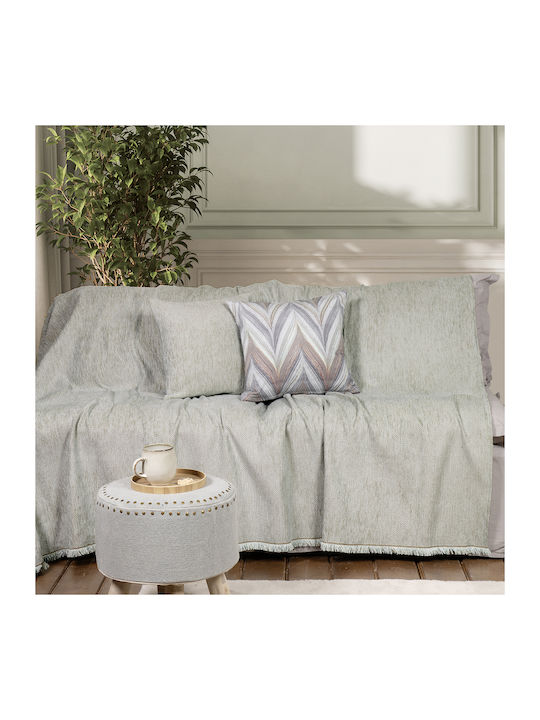 Nima Abrigo Ριχτάρι Διθέσιου Καναπέ Chenille 180x240εκ. Mint 35993