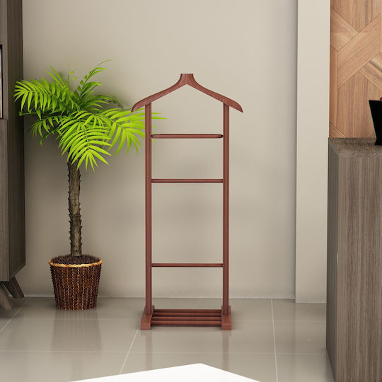 Beta Eingangsmöbel mit Garderobe Walnut 48x35x120cm