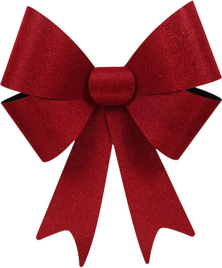 Due esse Christmas Door Bow Red Glitter 48x9x56cm