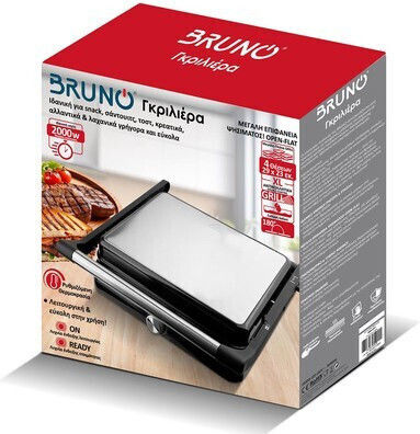 Bruno Sandwichmaker Grill 2000W Inox