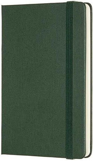 Cover Notebook Ruled with Elastic Green
