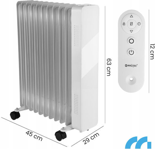 MalTec Καλοριφέρ Λαδιού με 11 Φέτες 2500W