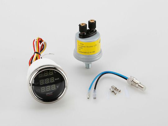 Lampa Car Water Temperature, Oil Pressure and Voltmeter Digital Instrument 52mm