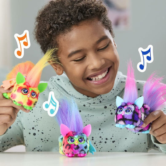 Hasbro Jucărie De Plus Furby DJ Furblets Cu Sunet Rain-Bow-Kat Pentru 6+ Ani