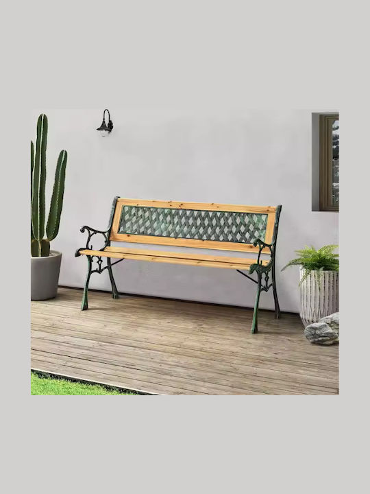 Bank Außenbereich Holz 125x53x73cm