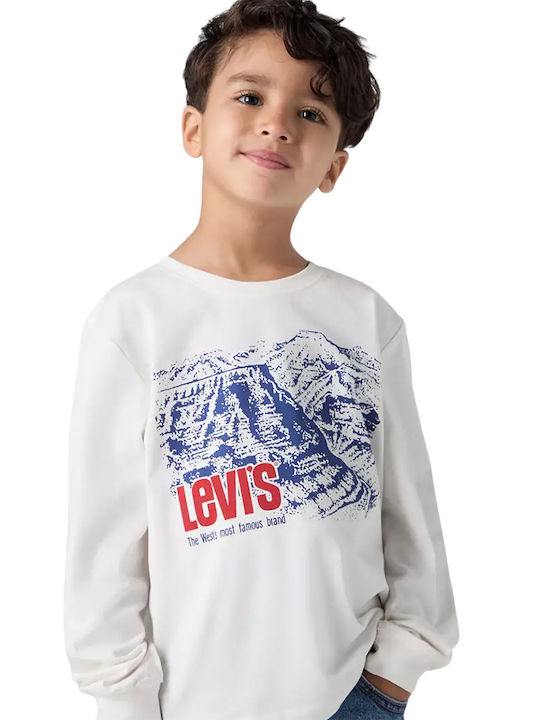 Παιδική Μπλούζα Μακρυμάνικη Λευκή