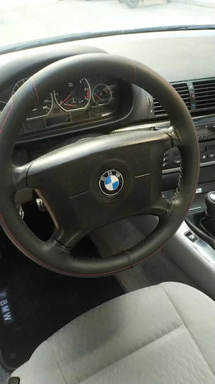 Auto-Lenkradabdeckung Maßgeschneidert Synthetisch Schwarz mit Schwarzer Naht