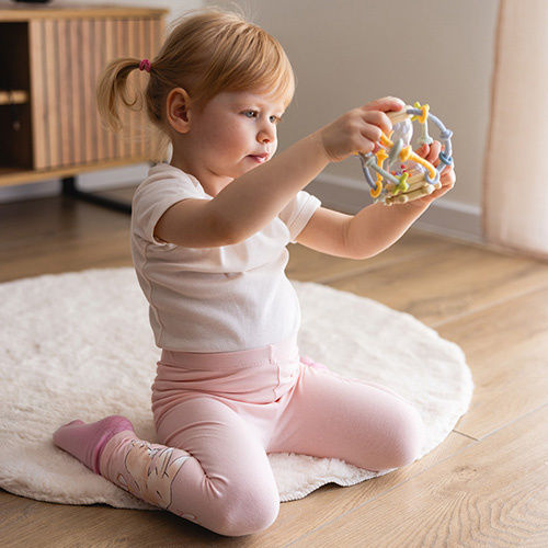 Babyono Teething Rattle Silicone for 0 m+