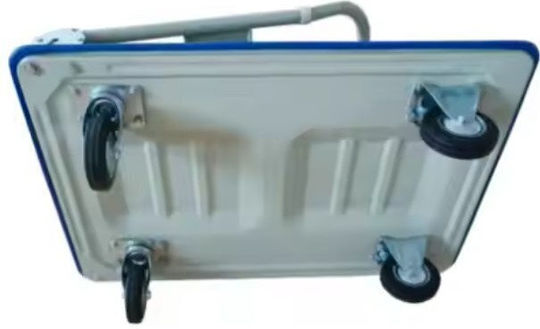 Lean Toys Plattformwagen Folding for Load Weight up to 300kg in Blau Color