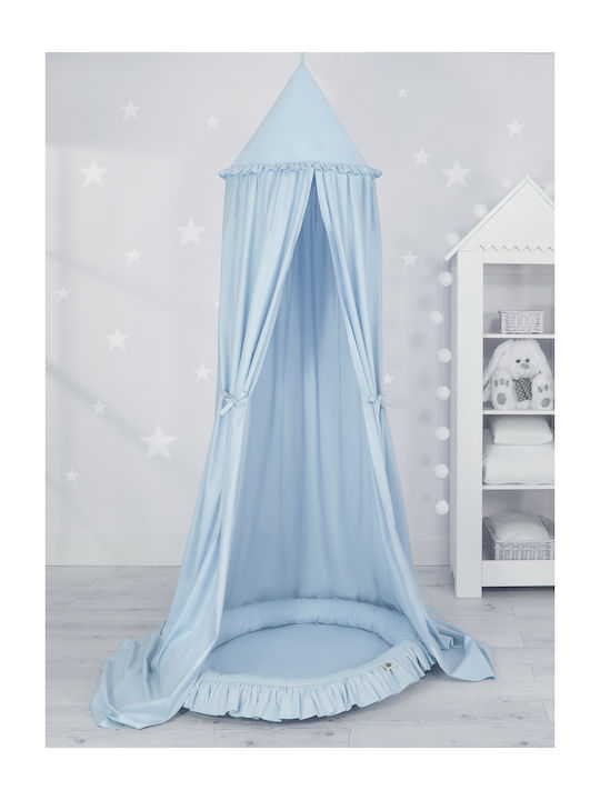 My Sweet Baby Mückennetz Kinderbett aus Tüll Blau