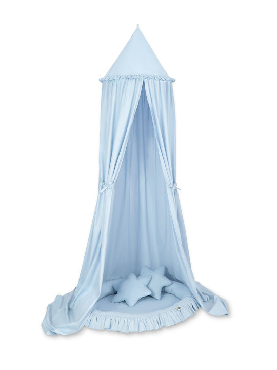My Sweet Baby Mückennetz Kinderbett aus Tüll Blau