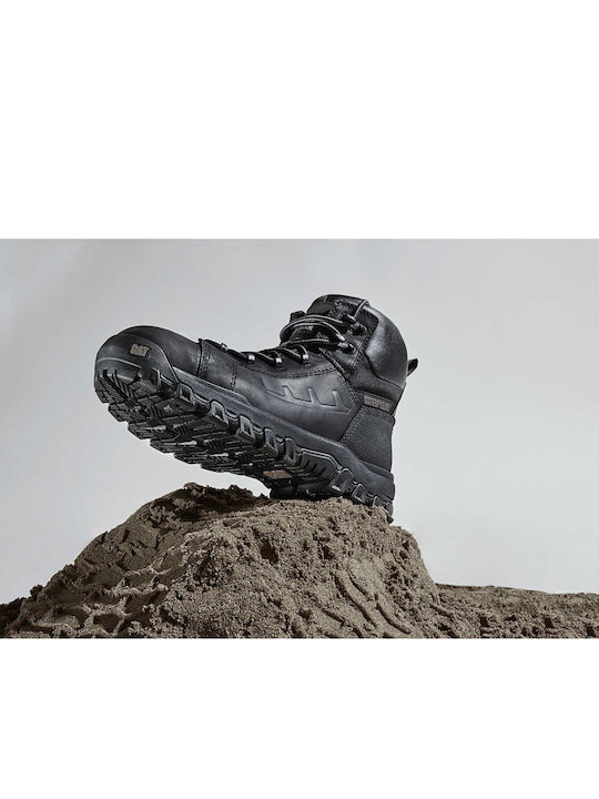 CAT Threshold Waterproof Boots Safety Black S7L with Certification FO , HRO,SR