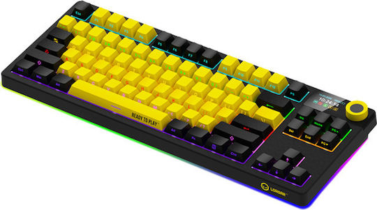 Lorgar KBP70TKLW Гейминг Механична Клавиатура Без ключове с Custom Purple суичове и RGB подсветка (Английски US) Черен