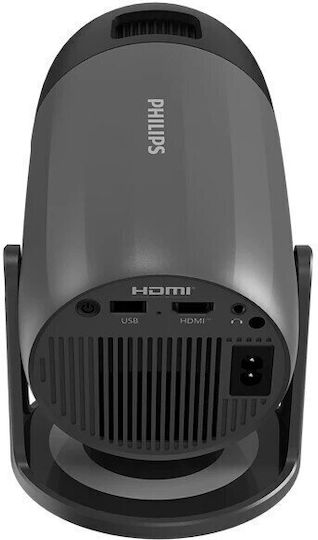 Philips NeoPix 150 Mini Projektor LCD Full HD LED-Lampe mit Wi-Fi und Eingebauten Lautsprechern Gray