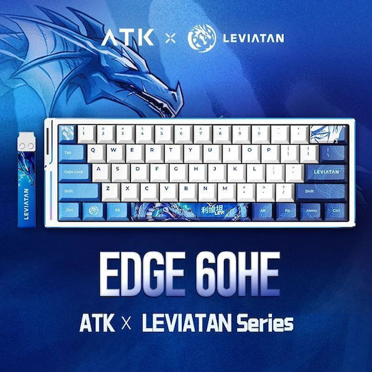 ATK EDGE 60 HE Leviatan - 8K Hall Effect Gaming Keyboard 60% with Magnetic switches and RGB lighting (International English) Blue