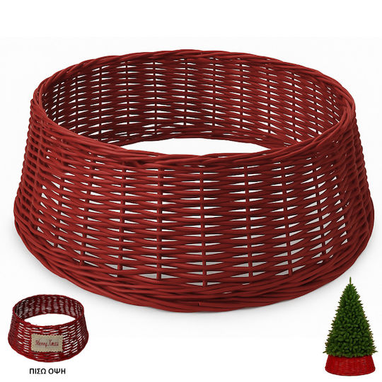 Weihnachtsbaumrock Rot Ψάθινη Μ20xΥ45εκ.