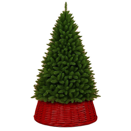 Weihnachtsbaumrock Rot Ψάθινη Μ20xΥ45εκ.