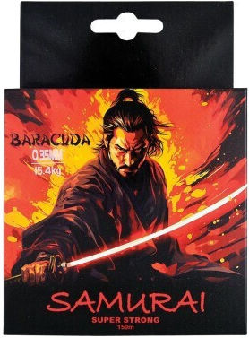 Nylon Monofilament Baracuda Samurai 150 M Schwarz Farbe