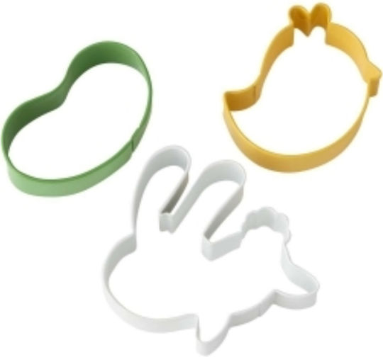 Set De 3 Bucăți Cookie Cutter Iepuraș De Paște Pui Jelly Bean Wilton