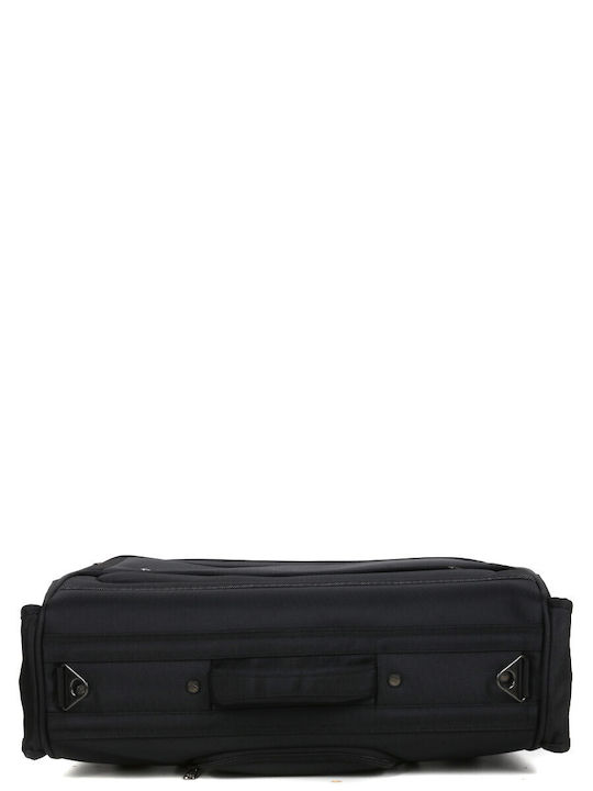 Airtex Paris Cabin Travel Suitcase Black with 4 Wheels Height 50cm