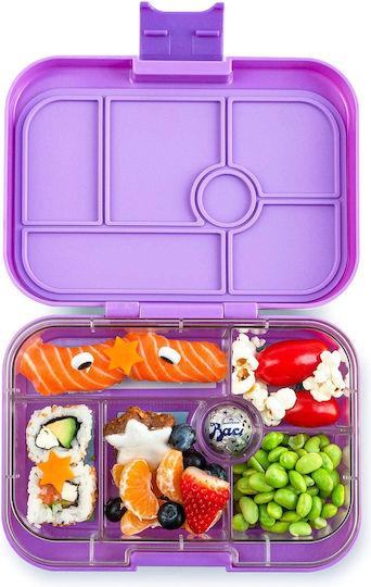 Yumbox Original Πλαστικό Παιδικό Δοχείο Φαγητού Μονόκεροι Μωβ