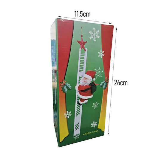 Santa Claus in Ladder Red Decorative