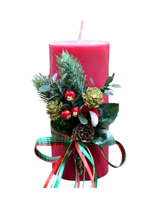 Wrapped Red Aromatic Candle 6.5*15cm 97125