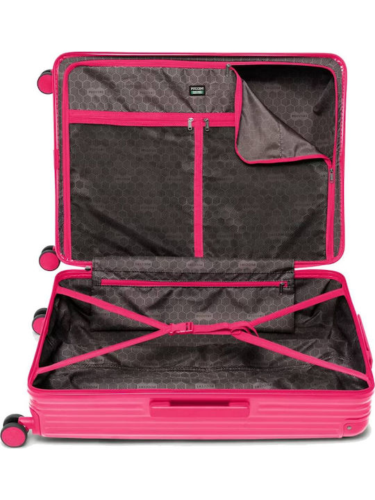 Puccini Dallas Große Hartschale Koffer Rot mit 4 Räder
