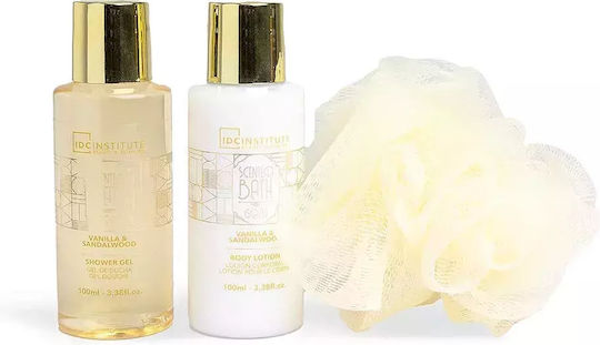 IDC Institute Scented Bath Gold Skin Care Set for Body Cleaning & Brightening 4pcs