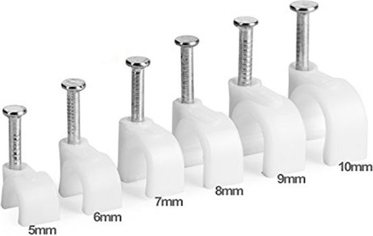Στερεωτικα Καρφια Καλωδιων 10mm 100τεμ B-02-10