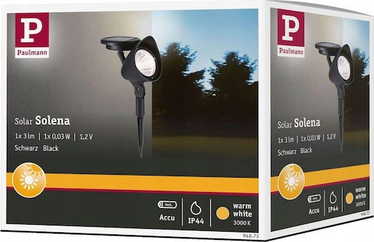 Paulmann Wall Mounted Solar Light Warm White 3000K with Motion Sensor and Photocell IP44