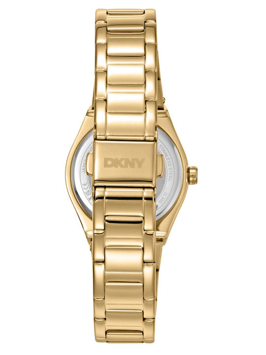 DKNY Womens Watch 30mm Battery With Gold Steel Bracelet