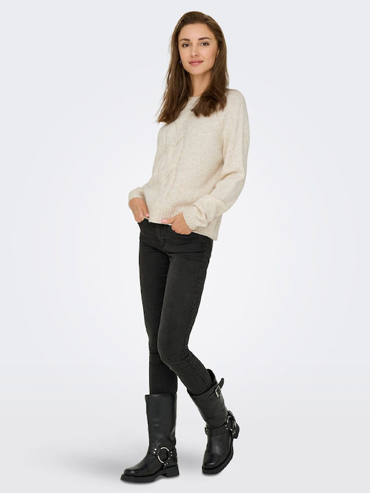 Women's Long Sleeve Sweater Ecru