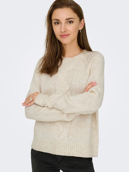 Women's Long Sleeve Sweater Ecru
