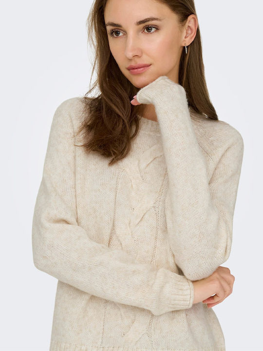 Women's Long Sleeve Sweater Ecru