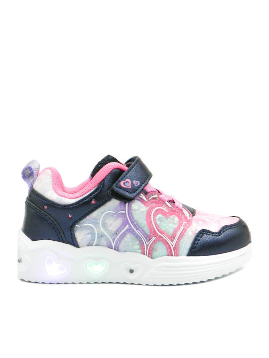 Παιδικά Sneakers με Φωτάκια Μπλε
