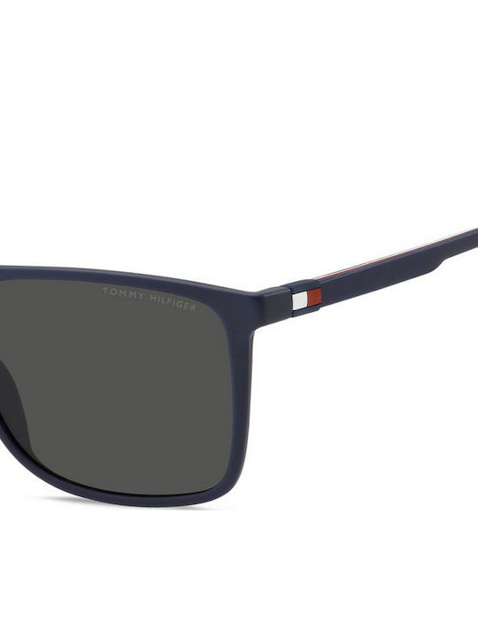 Tommy Hilfiger Men's Sunglasses with Navy Blue Horn-Rimmed Frame and Grey Lens TH2277/S PJP/IR