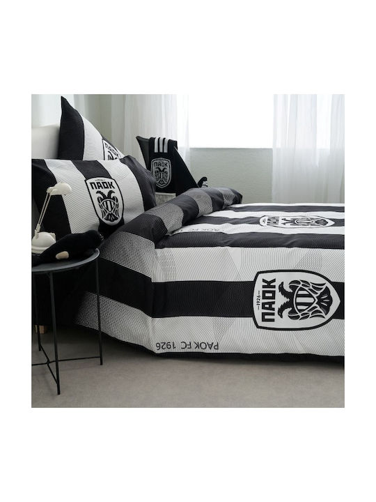 Vesta Home Single Cotton Black Sheets Set 170x270cm 3 Pieces