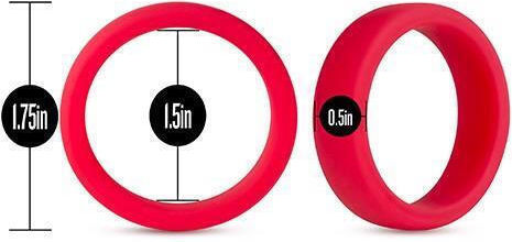 Blush Performance Silicone Go Pro Cock Ring Cock Ring Schwanz Silikon Red