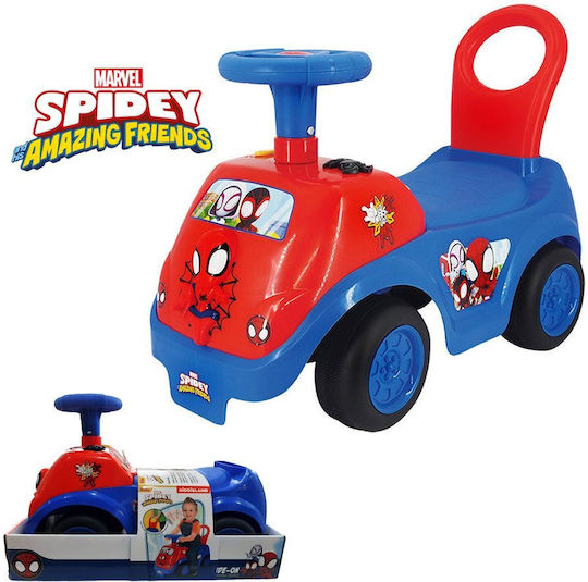 Kiddieland Spiderman Spidey Team Αυτοκινητάκι Ride On Πολύχρωμο