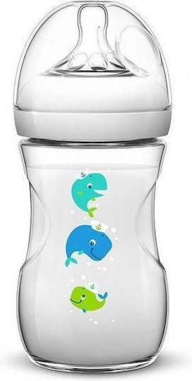 Philips Plastic Baby Bottle Anti-Colic with Silicone Nipple for 1+ months 260ml