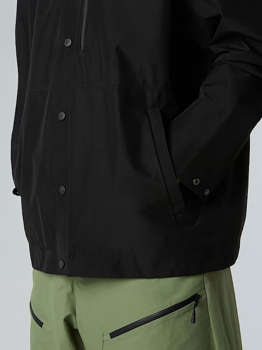 Μακρυμάνικo Overshirt σε Φαρδιά Γραμμή Black