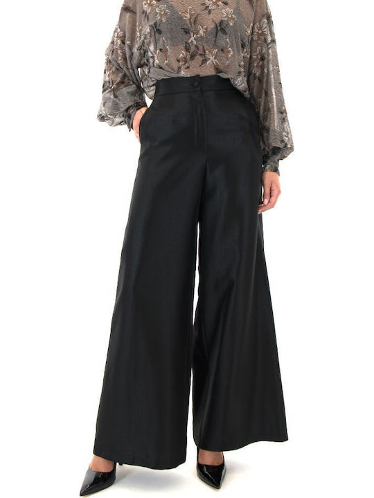 Moutaki Women's Fabric Trousers Black Moutaki Women's Fabric Trousers Black