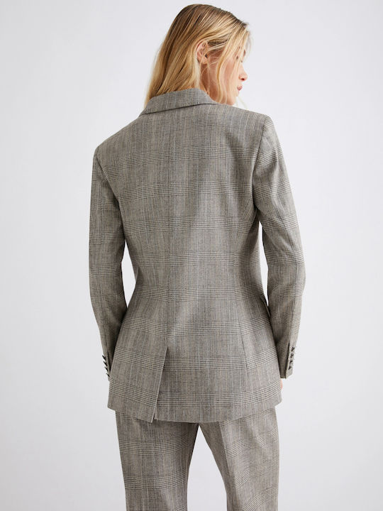 Marella Blazer Γυναικείο Σακάκι Γκρι