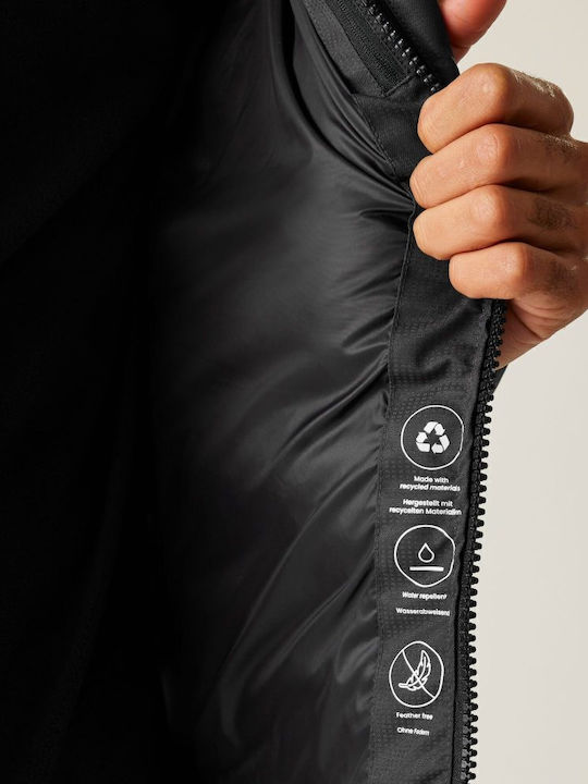 Men's Jacket Puffer Waterproof Black