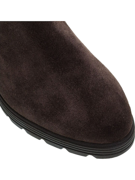 Leder Damenstiefel Braun