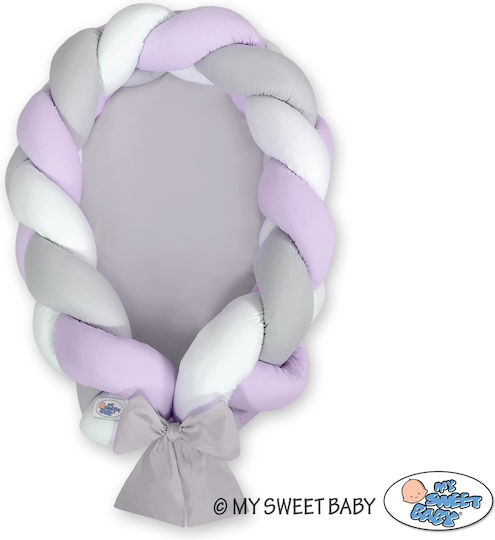 My Sweet Baby Baby Nestkissen White, Purple, Gray