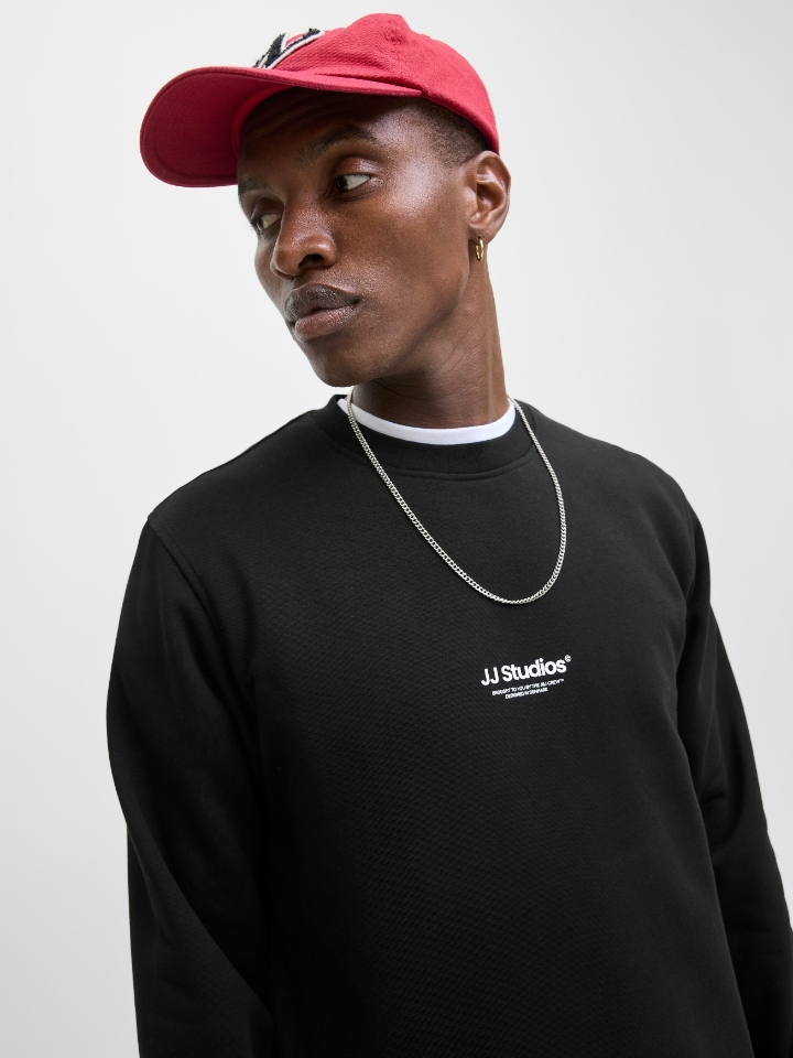 Jack & Jones Sweatshirt Black 12278791 | Skroutz.mt
